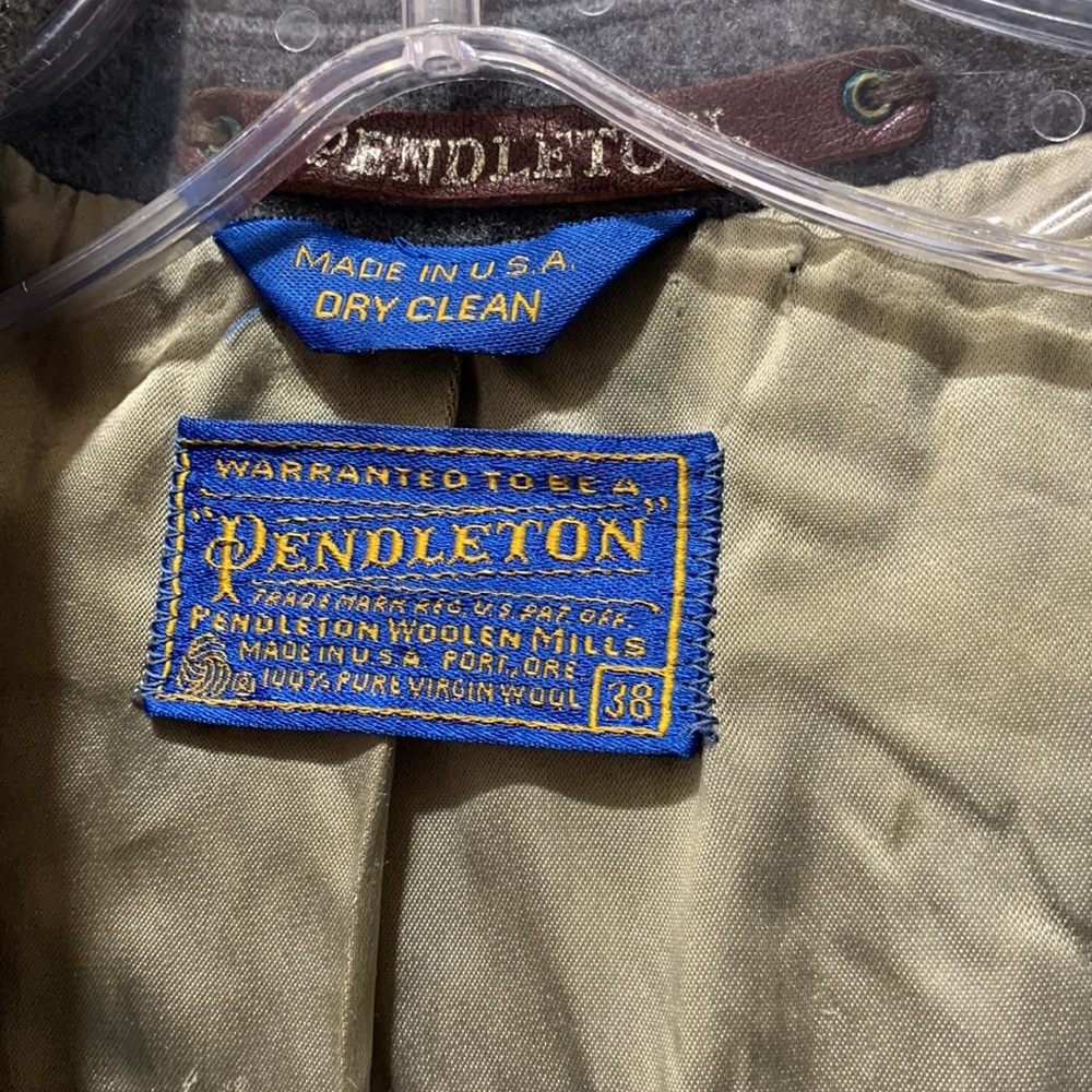 Pendleton Vintage Wool Longline Overcoat Jacket G… - image 4